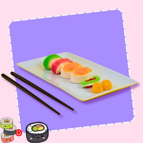 Raindrops Gummy Sushi Small - OVERRATED