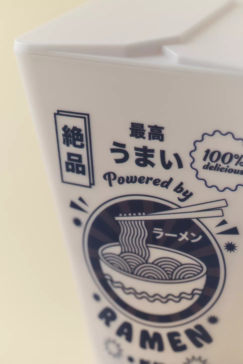 Ramen Noodle Carton Portable Table Lamp - OVERRATED