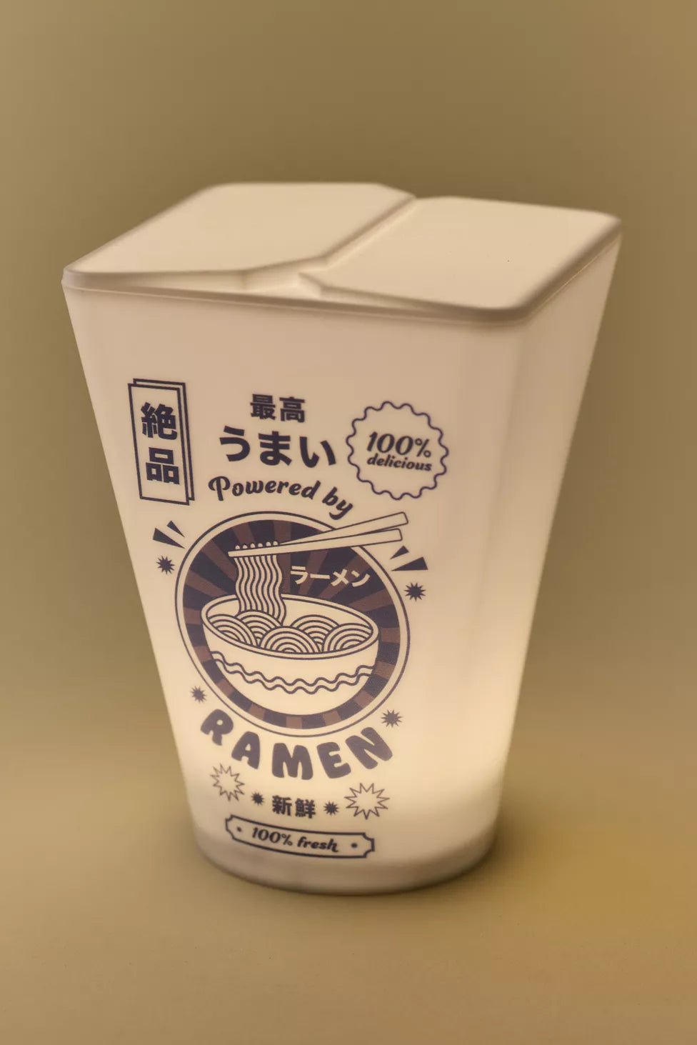 Ramen Noodle Carton Portable Table Lamp - OVERRATED