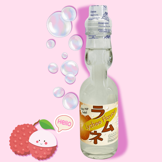 Ramune Lychee (Fuji), Glass Bottle - OVERRATED