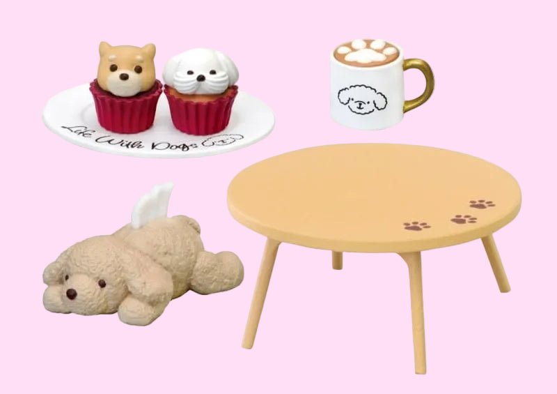 Re-Ment dog blind box miniature dog with furniture scene - Overrated Korean Beauty & More