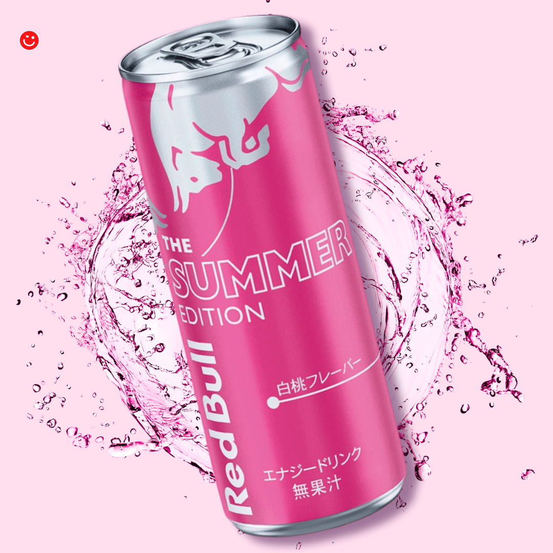 Red Bull Japan Exclusive Summer Edition White Peach Flavor 白桃フレーバー Energy Drink - OVERRATED