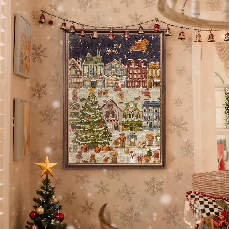 1000 piece jigsaw puzzle Robotime Puppies cozy Christmas gift idea - Overrated Korean Beauty & More