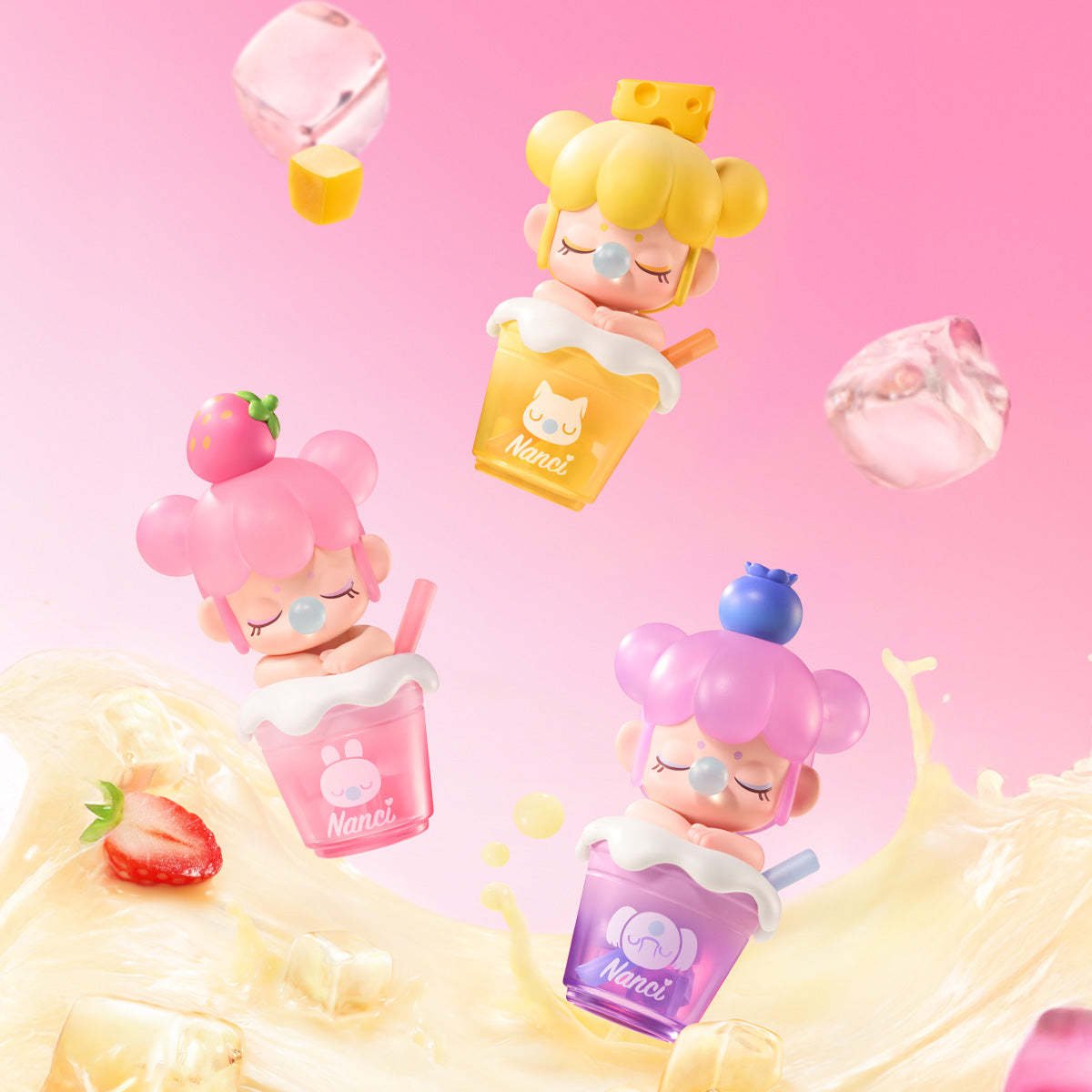 kawaii blind box Rolife BabyNanci Milk Tea Series lifestyle collector display - Overrated Korean Beauty & More