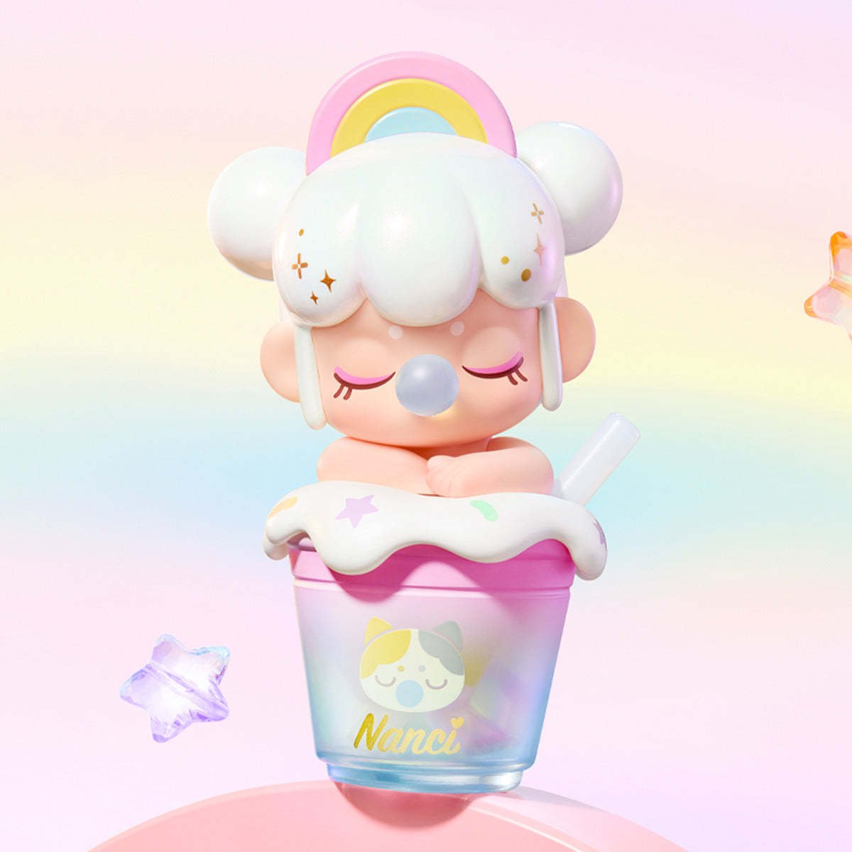 kawaii blind box Rolife BabyNanci Milk Tea Series all characters display - Overrated Korean Beauty & More