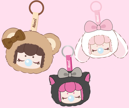 Kawaii plush keychain Rolife Nanci Cute Buddies bag charm pendant - Overrated Korean Beauty & More
