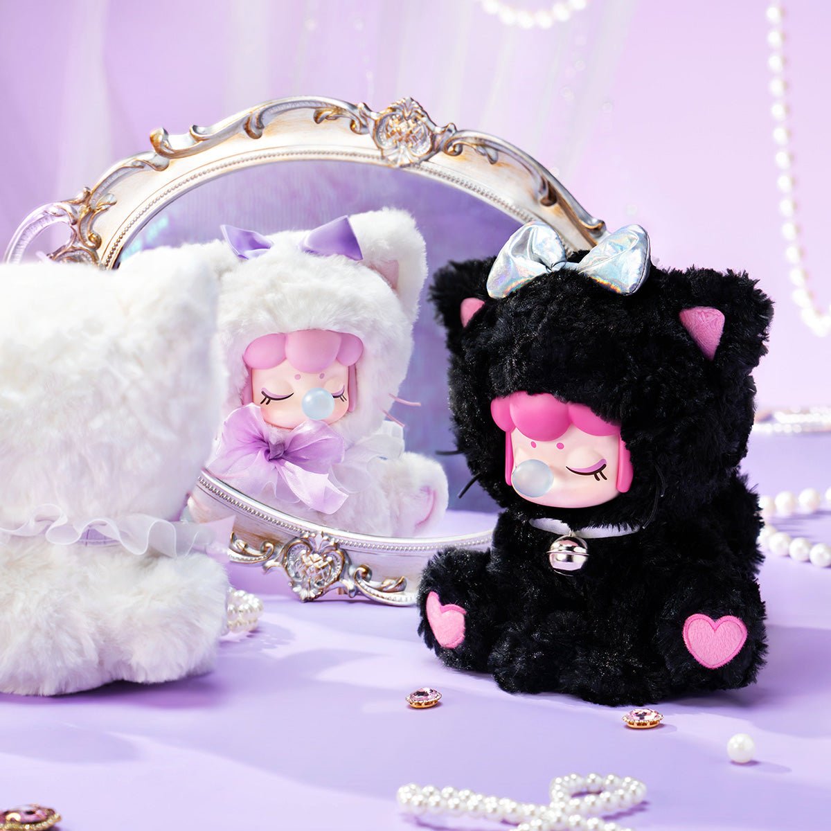 Rolife Nanci plush blind box Tea Time Kitties character display - Overrated Korean Beauty & More