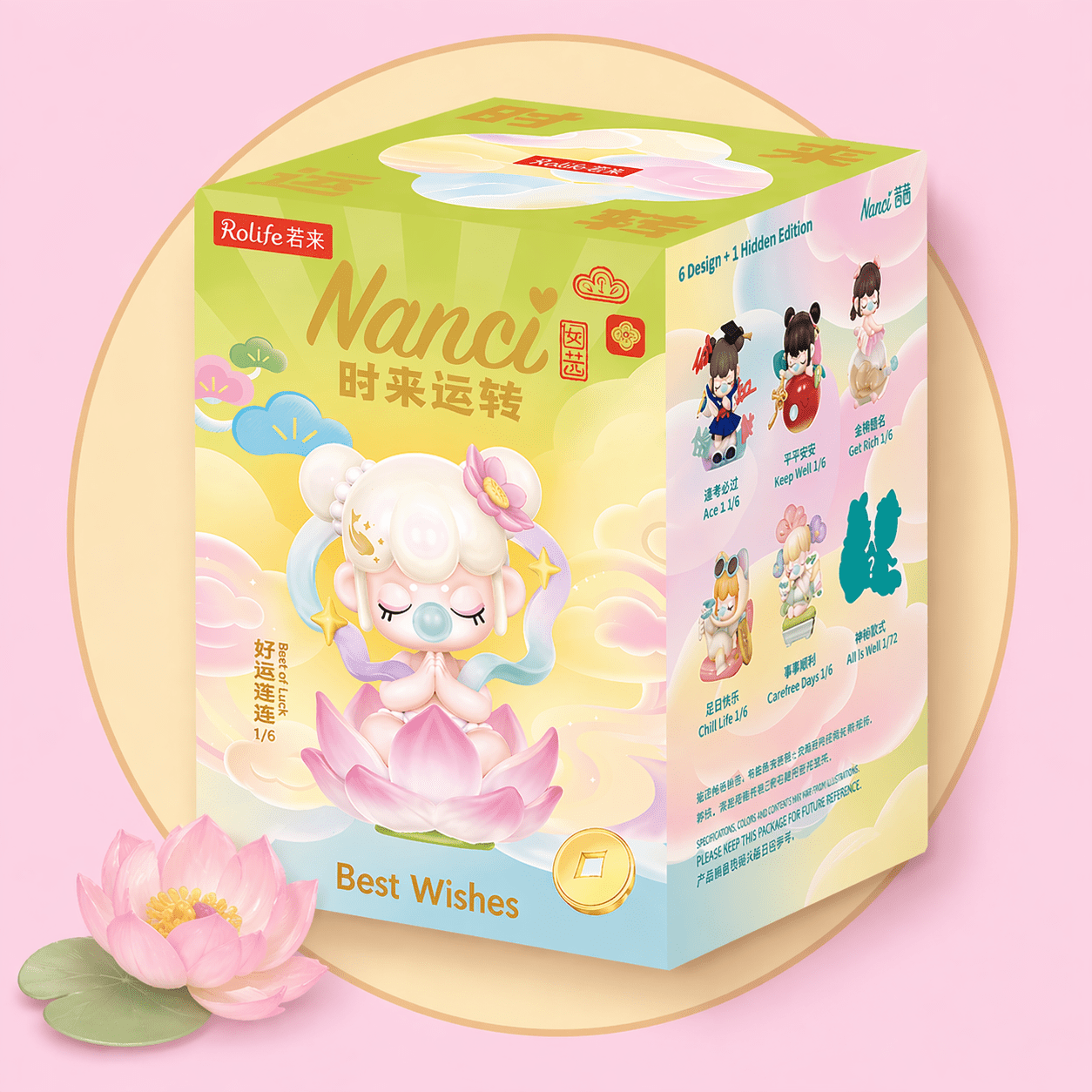 Rolife Nanci surprise figure Best Wishes Series box front - Overrated Korean Beauty & More