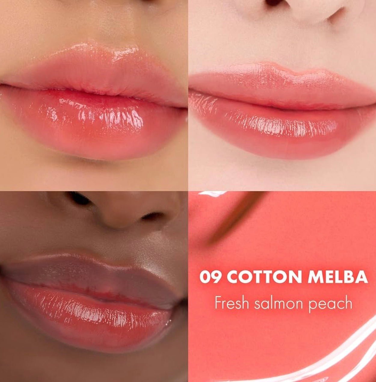 Romand Dewyful Water Tint lips closeup color swatch application - Overrated Korean Beauty & More