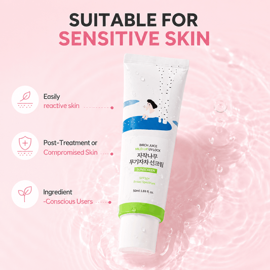 Round Lab Birch Mild - Up Sunscreen UVLock SPF 50+ Broad Spectrum - OVERRATED