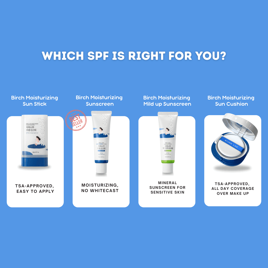 Round Lab Birch Moisturizing Sun Cushion SPF 50+ - OVERRATED