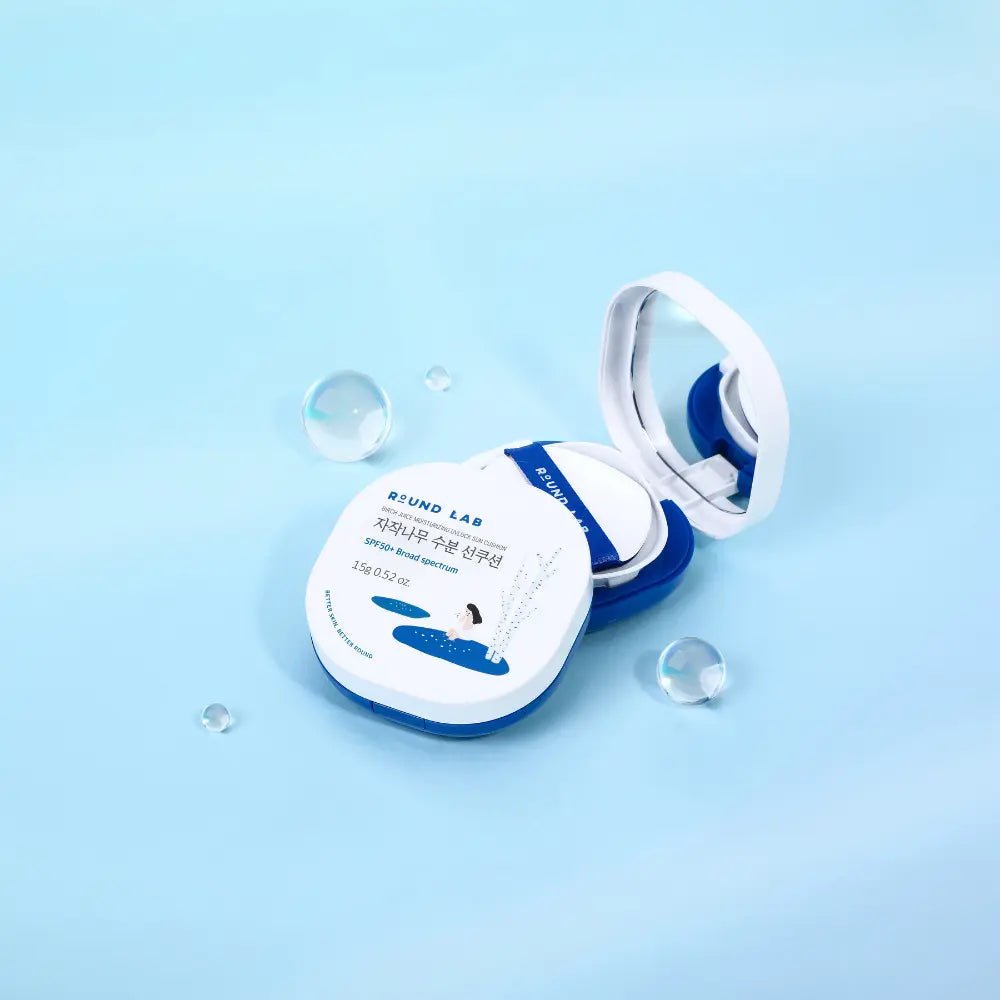 Round Lab Birch Moisturizing Sun Cushion SPF 50+ - OVERRATED