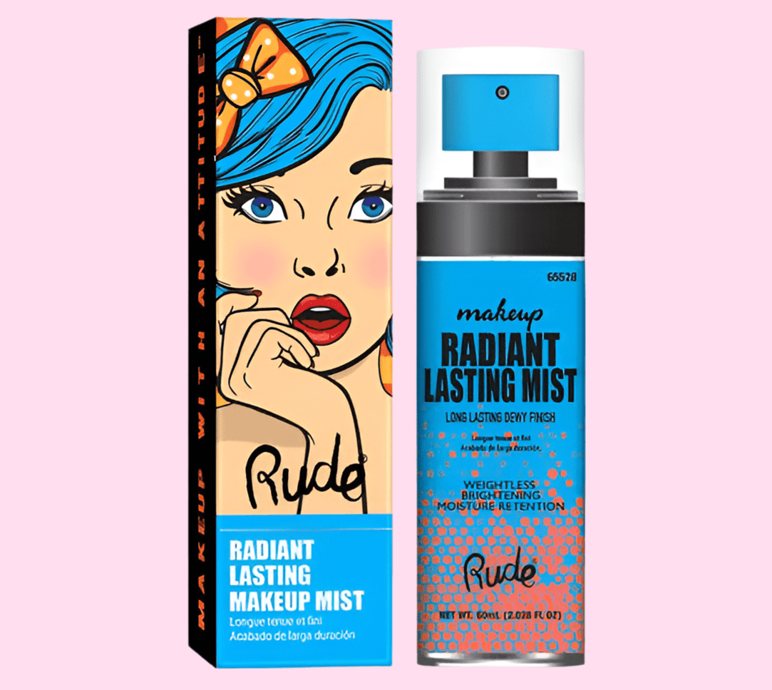 RUDE Radiant Lasting Mist, Long Lasting Dewy Finish - OVERRATED