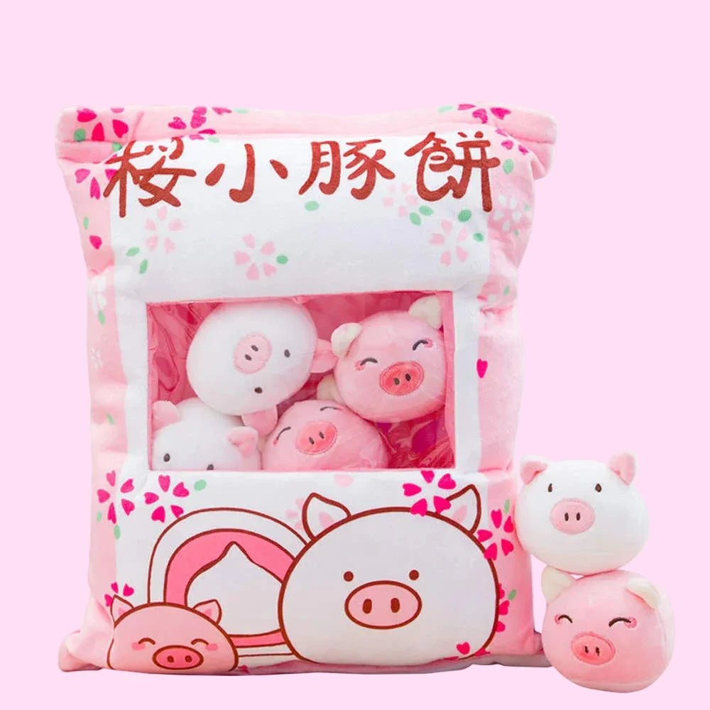 Sakura Piggy Mochi Pillow Plushis - OVERRATED