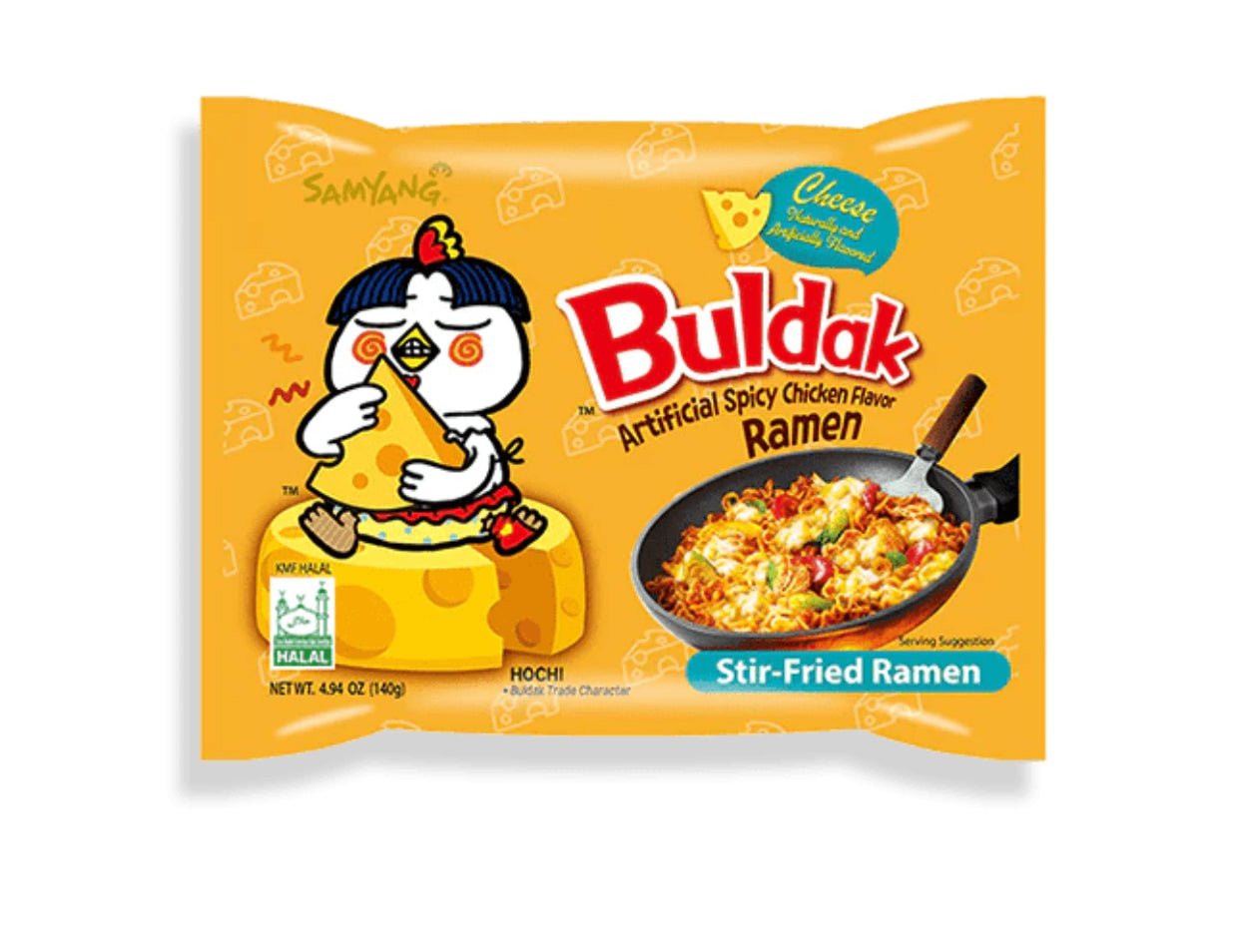 Samyang 5 Pack Buldak Hot Chicken Flavor With Cheese Flavor Ramen - OVERRATED