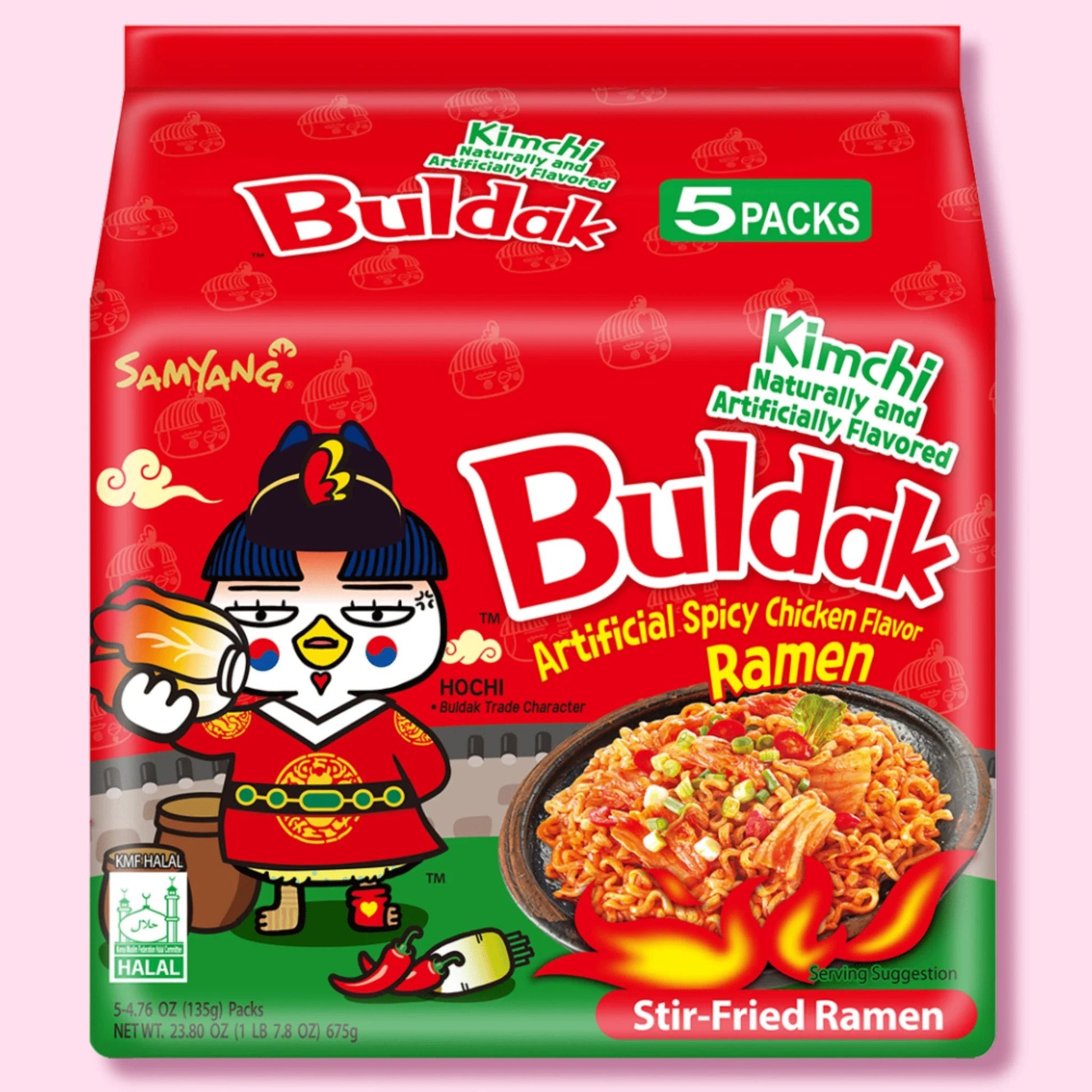 Samyang 5 Pack Buldak Kimchi Flavor Ramen - OVERRATED