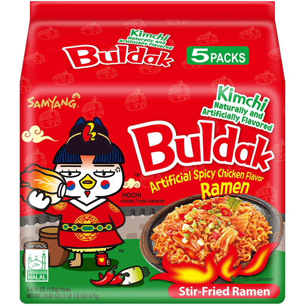 Samyang 5 Pack Buldak Kimchi Flavor Ramen - OVERRATED