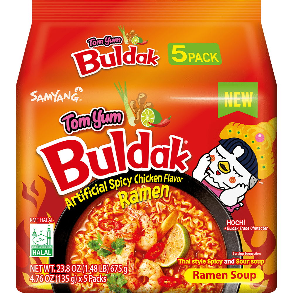 Samyang 5 Pack Buldak Tomyum Flavor Ramen - OVERRATED