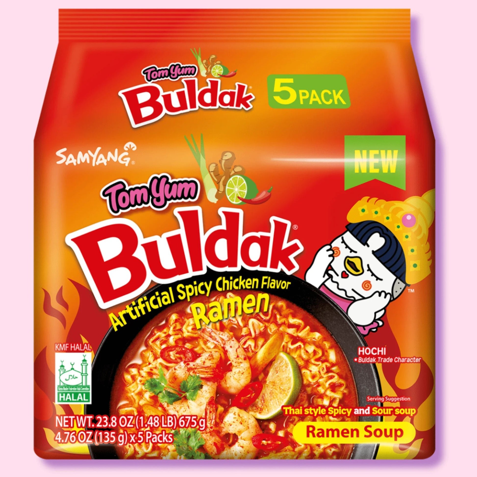 Samyang 5 Pack Buldak Tomyum Flavor Ramen - OVERRATED