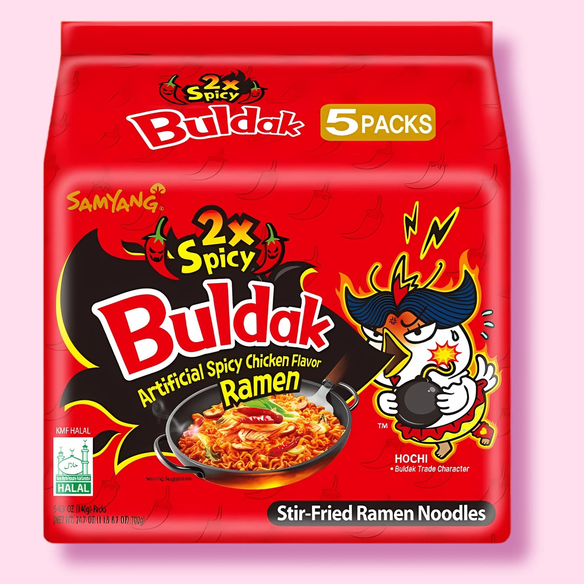 Samyang Buldak 5 Pack Hot Chicken 2x Spicy Ramen - OVERRATED