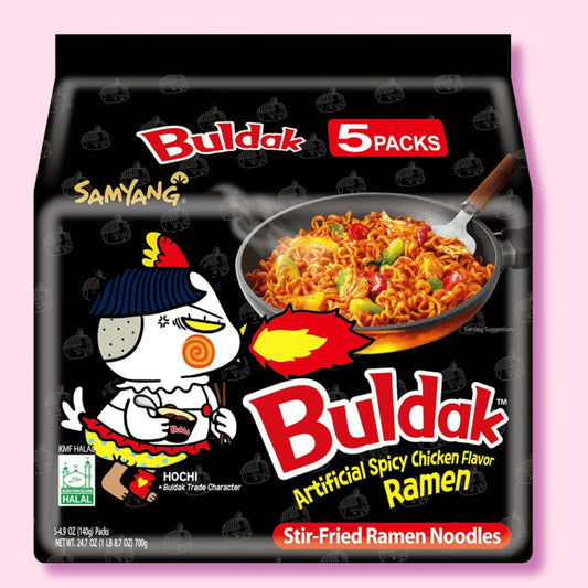 Samyang Buldak 5 Pack Original Spicy Chicken Ramen - OVERRATED