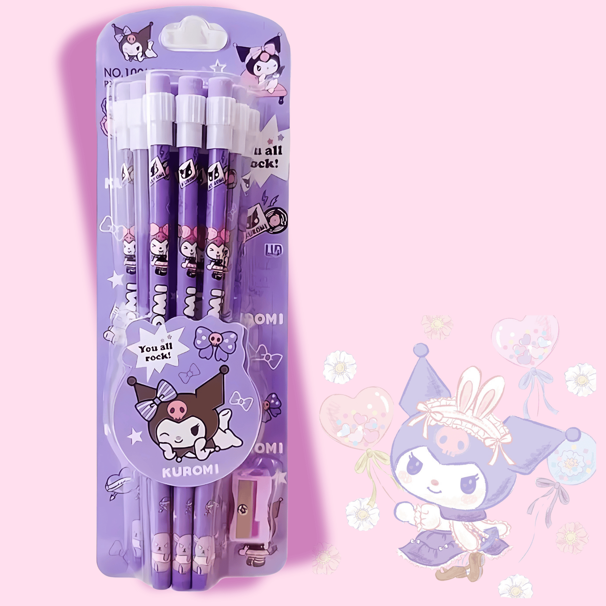 Sanrio 12 Pack Character Pencil Set with Sharpener - OVERRATED