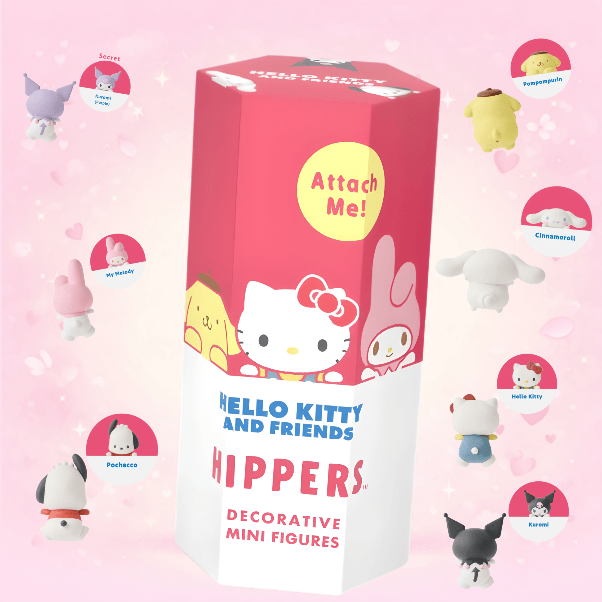 Sanrio blind box figure Hello Kitty and Friends Hippers box packaging - Overrated Korean Beauty & More