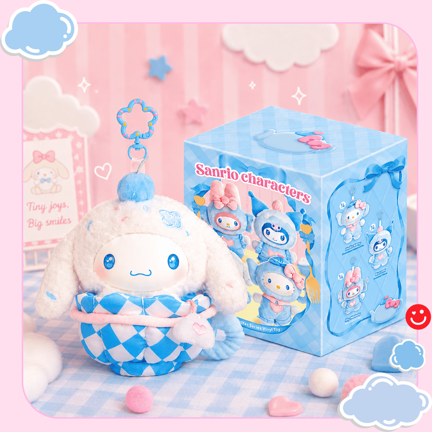 Sanrio Characters Blue Flutter Series Plush Relaxing Toy Blind Box - OVERRATED