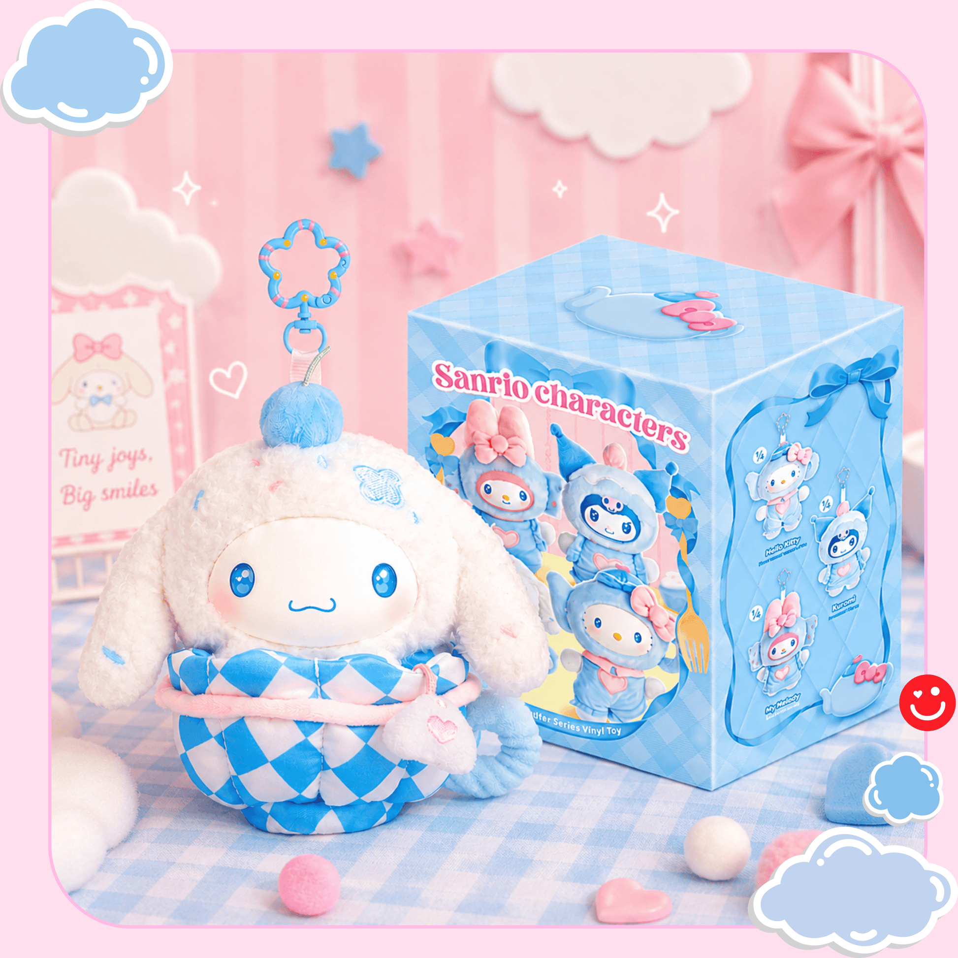 Sanrio Characters Blue Flutter Series Plush Relaxing Toy Blind Box - OVERRATED