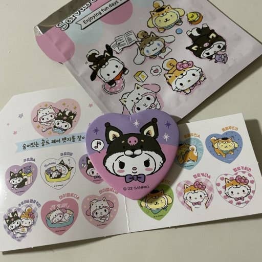 Sanrio Characters Heart Secret Deco Badge Blind Box - OVERRATED
