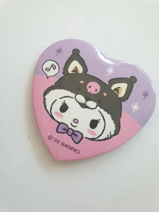 Sanrio Characters Heart Secret Deco Badge Blind Box - OVERRATED