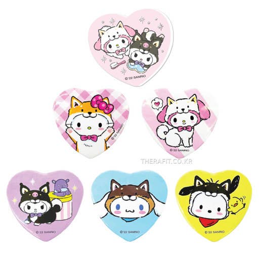 Sanrio Characters Heart Secret Deco Badge Blind Box - OVERRATED