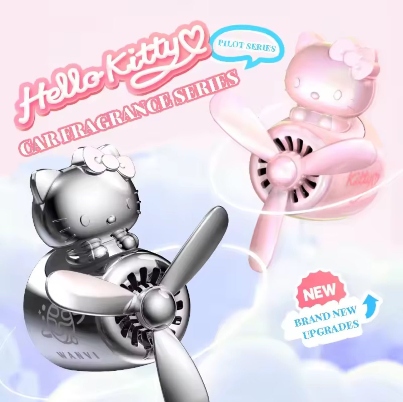 Sanrio Characters Hello Kitty Pilot Car Freshener - OVERRATED