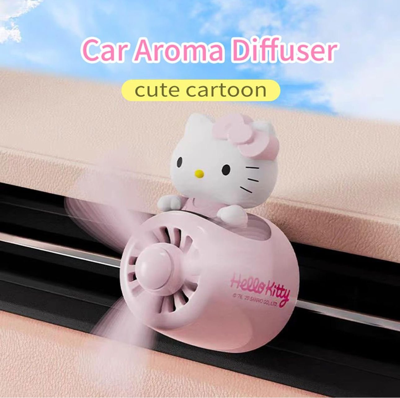 Sanrio Characters Hello Kitty Pilot Car Freshener - OVERRATED