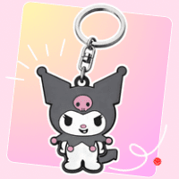 Sanrio Characters Laser Cut Rubber Keychain - OVERRATED