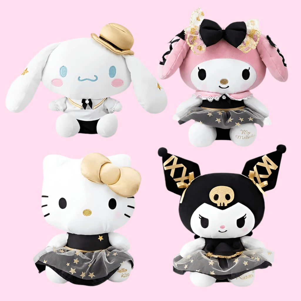 Sanrio Characters My Melody Black Tie Series Plushie - OVERRATED