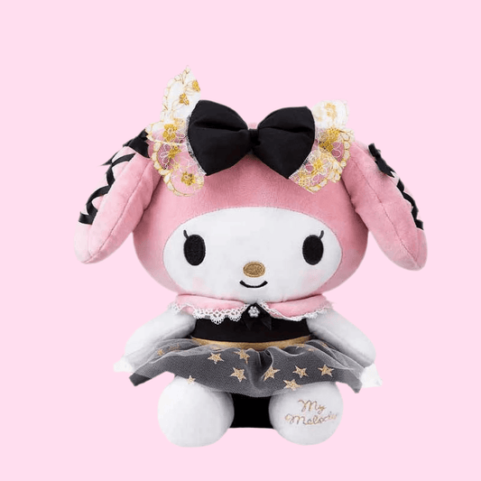 Sanrio Characters My Melody Black Tie Series Plushie - OVERRATED