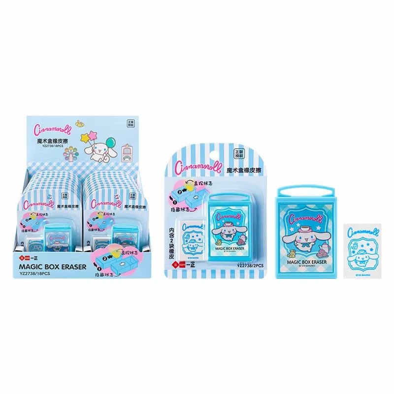 Cinnamoroll eraser set collectible Sanrio licensed desk accessory - Overrated Korean Beauty & More