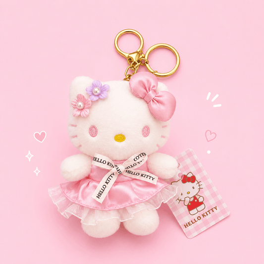 Sanrio Hello Kitty Blossom Princess Plush Keychain - OVERRATED