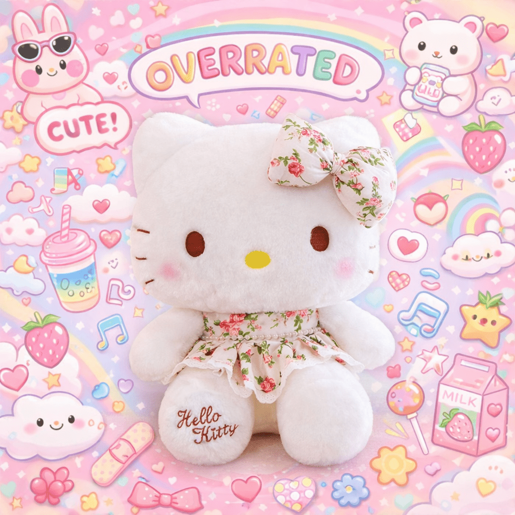Sanrio Hello Kitty Floral Cottage Plushie - OVERRATED