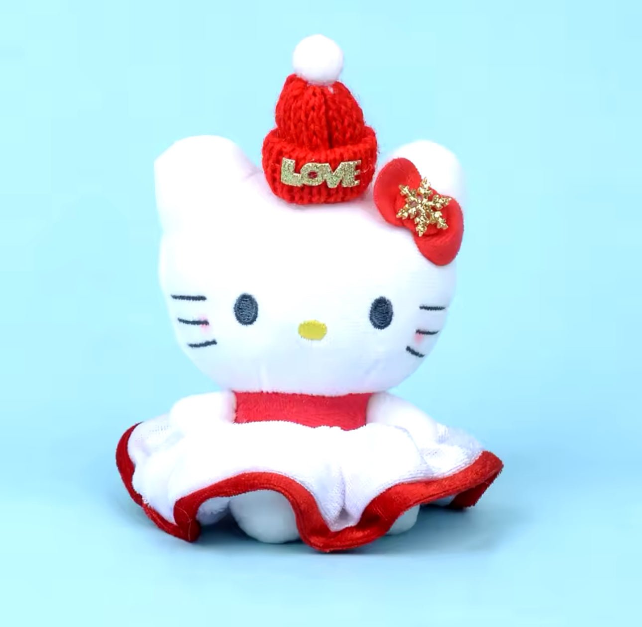 Sanrio Hello Kitty Holiday Mini Plushie with Hair Scrunchie - OVERRATED