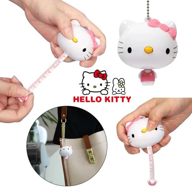 Sanrio Hello Kitty Kawaii Measuring Tape Keychain - OVERRATED