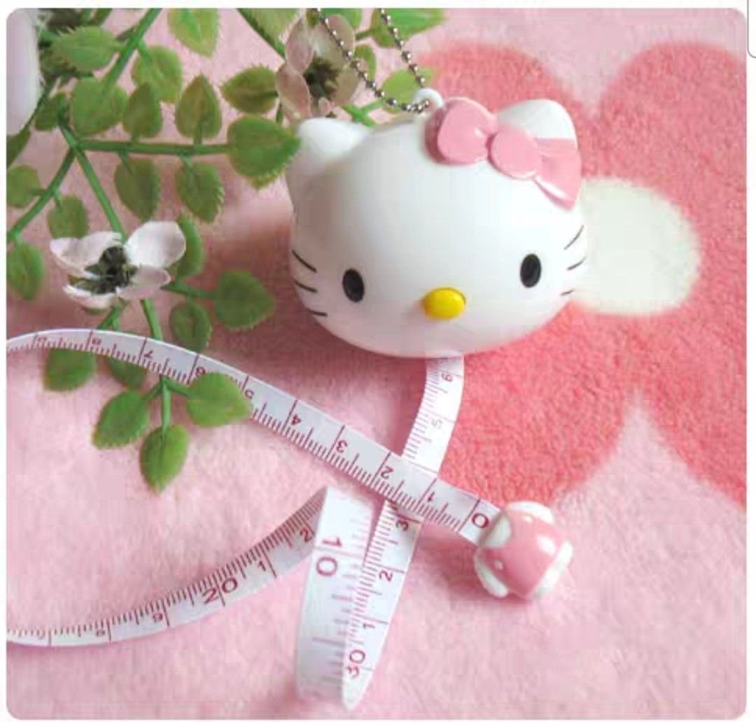 Sanrio Hello Kitty Kawaii Measuring Tape Keychain - OVERRATED