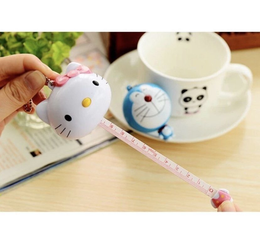 Sanrio Hello Kitty Kawaii Measuring Tape Keychain - OVERRATED