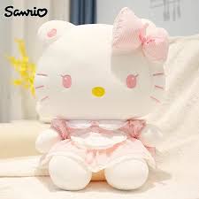 Sanrio Hello Kitty Kawaii Pastel Pink Gingham Dress 30 cm Plushie - OVERRATED