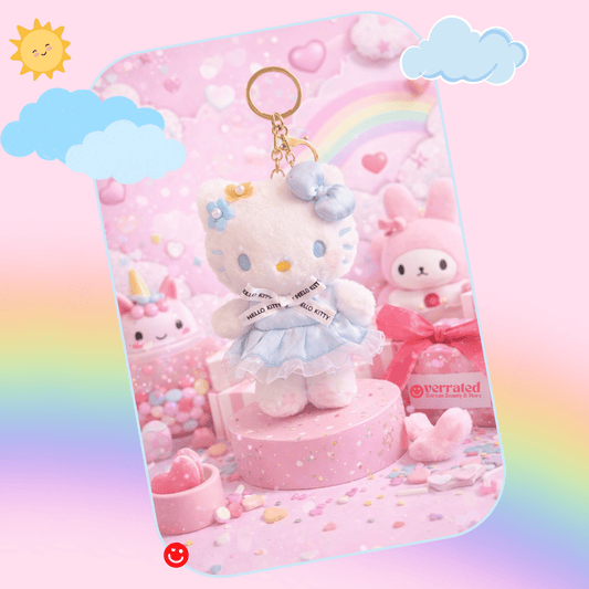 Sanrio Hello Kitty Pastel Dream Plush Keychain - OVERRATED