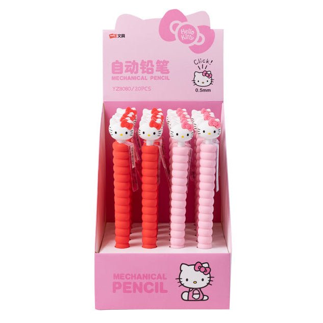 Hello Kitty mechanical pencil automatic 0.5mm bead grip character topper - Overrated Korean Beauty & More