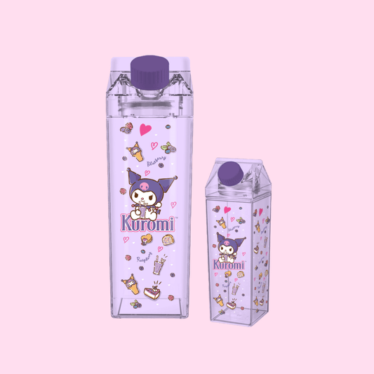 Sanrio Kuromi Drinks 16.2oz Plastic Milk Carton Bottle - OVERRATED
