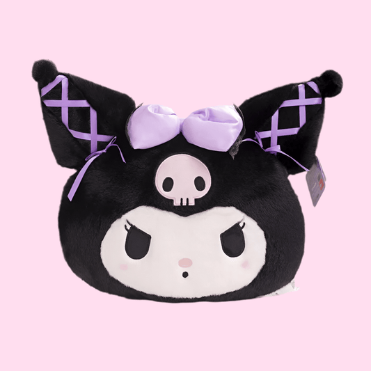 Sanrio Kuromi Lavender Bow Pillow Plushie - OVERRATED