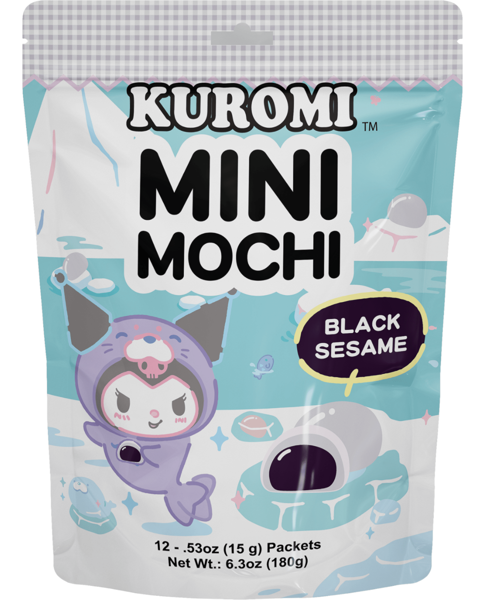 Sanrio Kuromi Mini Mochi Black Sesame 6.3 oz - OVERRATED